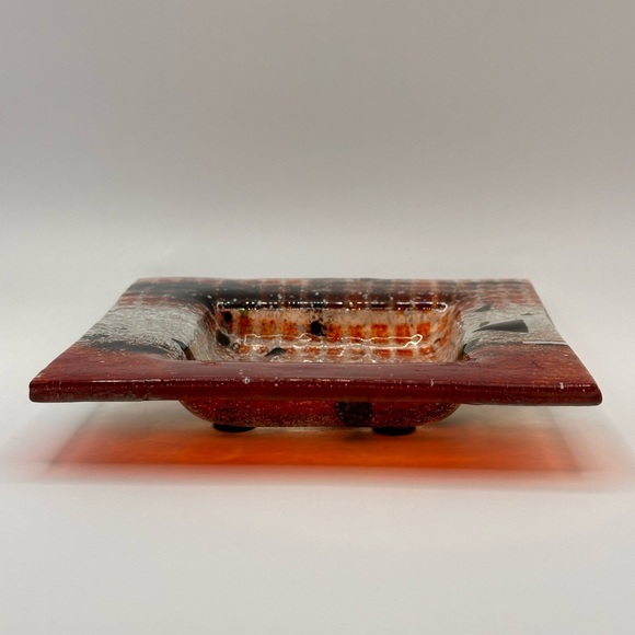 Lafiore Handmade Murano Glass Trinket Dish Made in Mallorca Spain - Picture 3 of 3